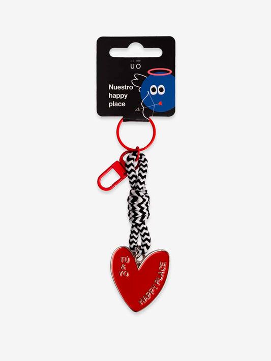 LLAVERO METAL "TU Y YO. HAPPY PLACE"
