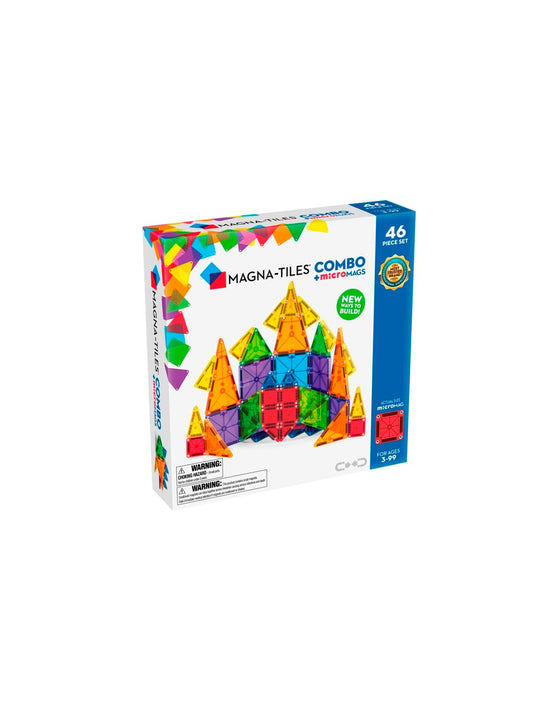 MAGNA-TILES 46 PIEZAS COMBO + MICROMAGS
