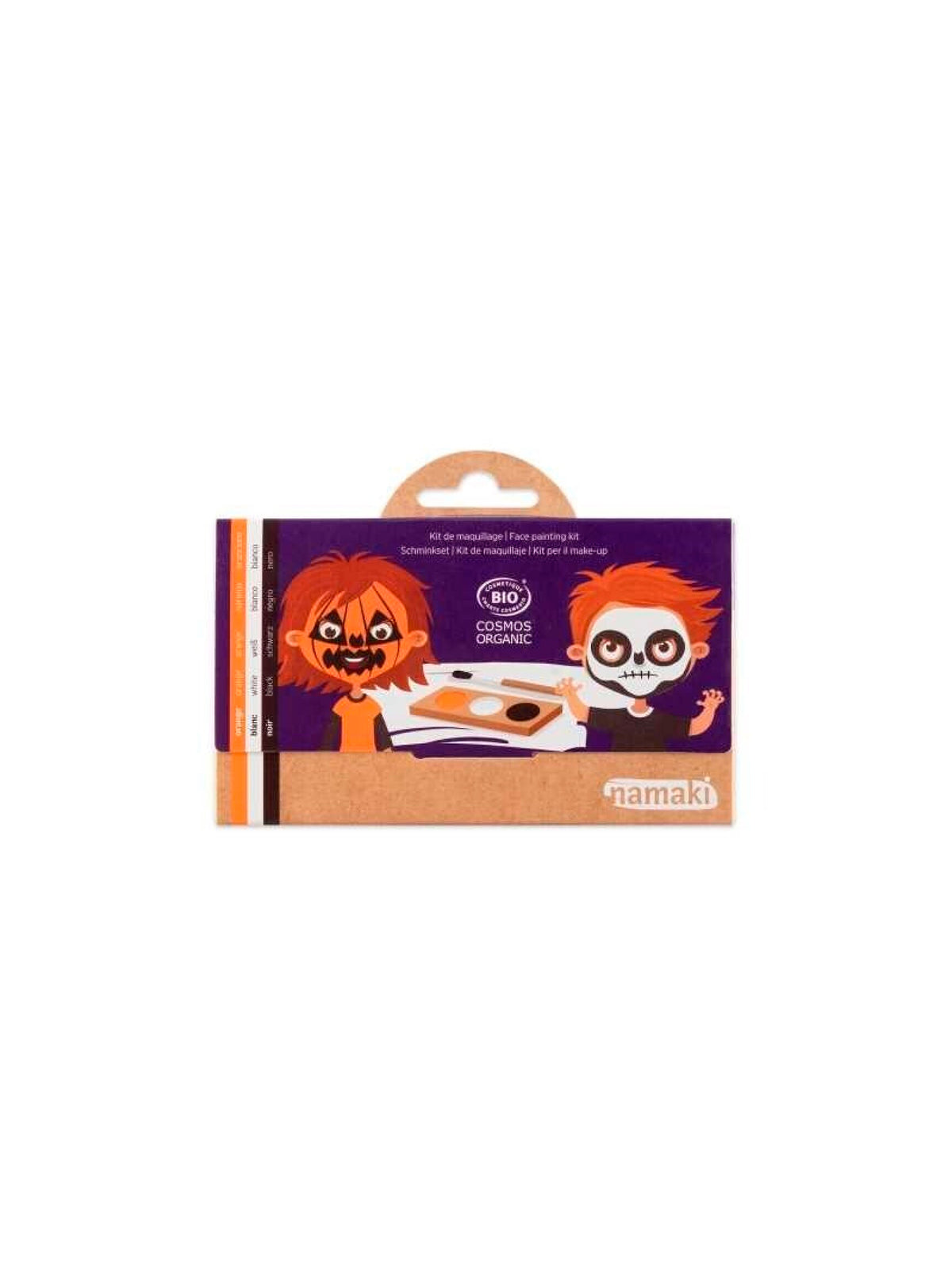 KIT MAQUILLAJE HALLOWEEN (NARANJA-BLANCO-NEGRO) Namaki KIDSME