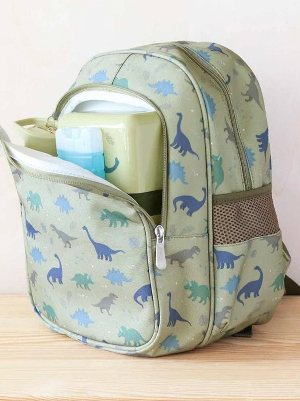 MOCHILA BOLSILLO TÉRMICO DINOSAURIOS A little lovely company KIDSME