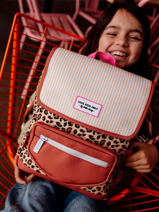 MOCHILA GRANDE PLÁSTICO RECICLADO LEOPARD Kidsme Store KIDSME