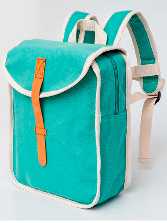 MOCHILA ALGODÓN SPEARMINT Petit Monkey KIDSME