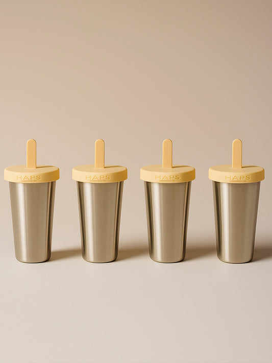 MOLDES DE HELADO ACERO INOXIDABLE 4 UNIDADES HAPS Nordic KIDSME