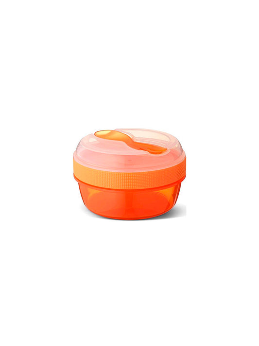 TUPPER-CAJA ALMUERZO CON TAPA REFRIGERANTE N'ICE CUP NARANJA