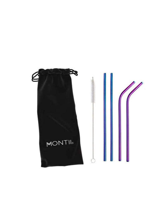 PACK PAJITAS DE ACERO INOX Montii KIDSME