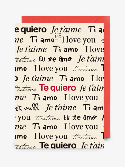 POSTAL "TE QUIERO"