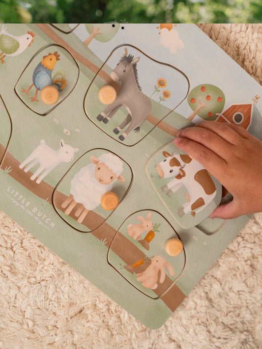 PUZZLE CON SONIDO GRANJA Little dutch KIDSME