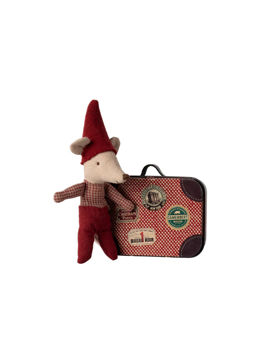 RATÓN BEBÉ MALETA NAVIDAD MAILEG