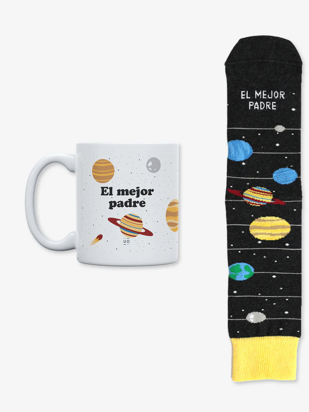 TAZA + CALCETINES "EL MEJOR PADRE, DE TODO EL SISTEMA SOLAR" Kidsme KIDSME