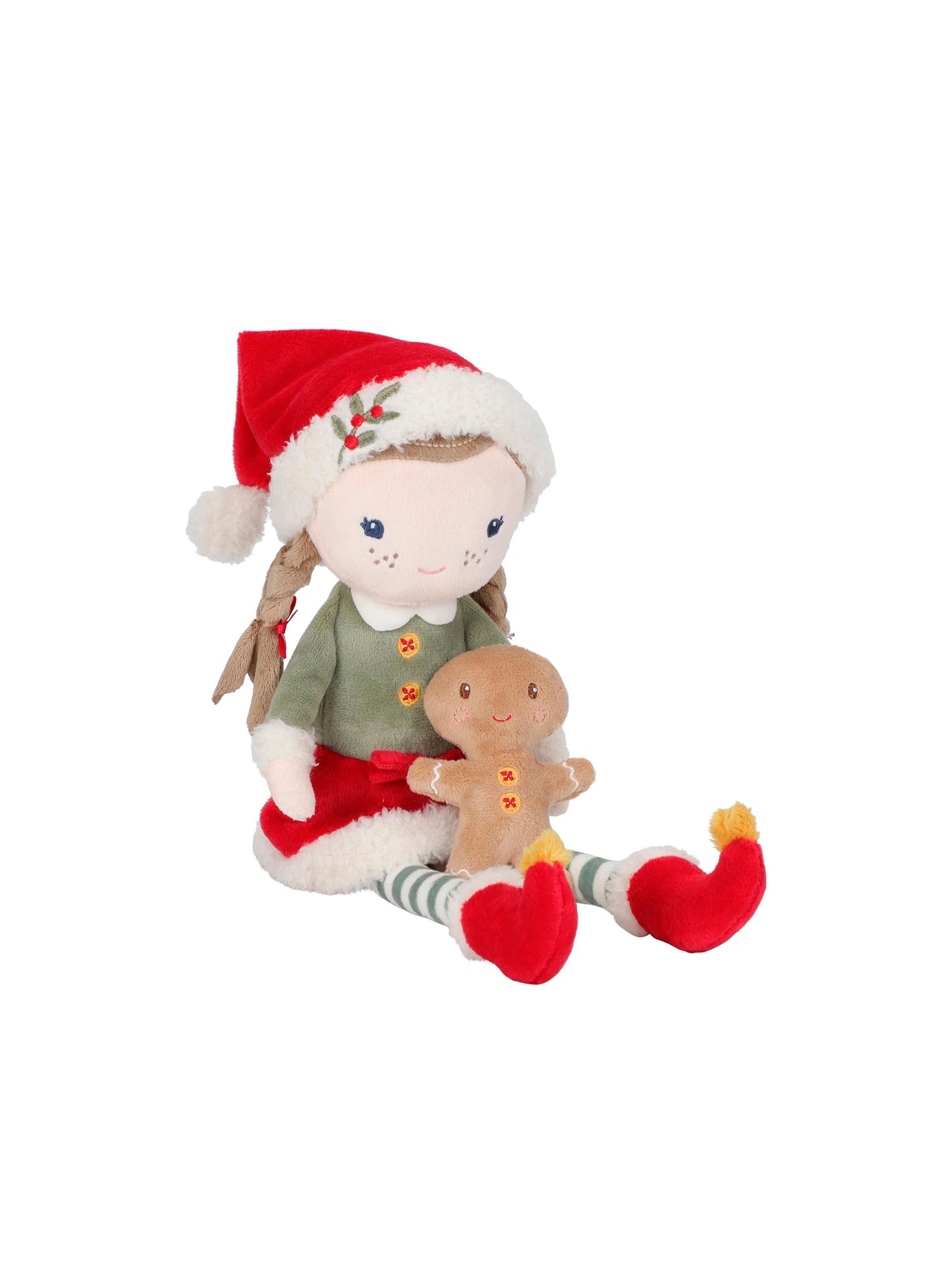 BONECA MACIA DE NATAL ROSA