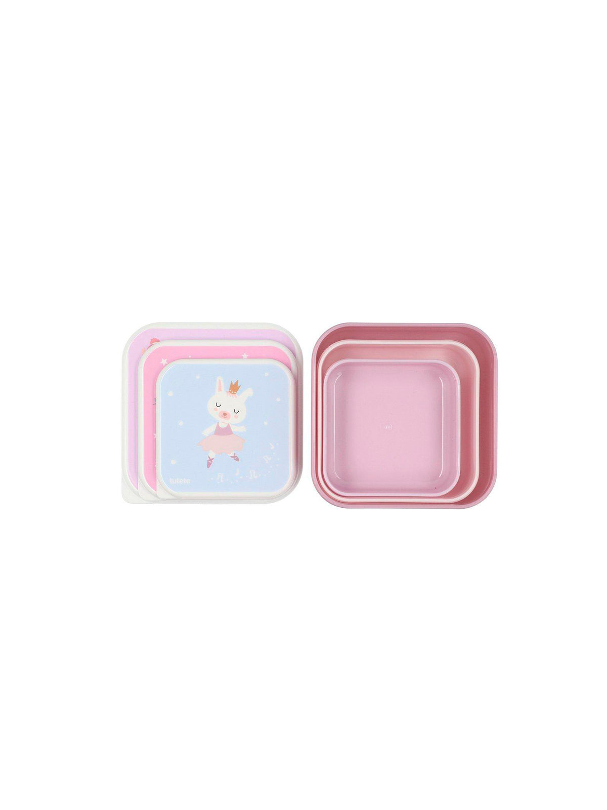 3 TUPPER - CAJA DE ALMUERZO BALLET Tutete KIDSME