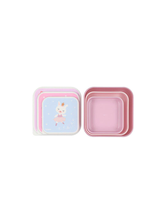 3 TUPPER - CAJA DE ALMUERZO BALLET Tutete KIDSME