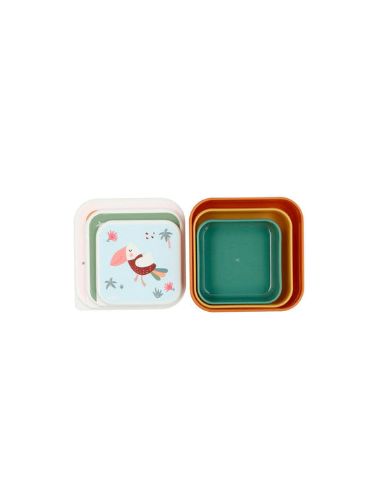 3 TUPPER - CAJA DE ALMUERZO SAVANNAH Kidsme Store KIDSME