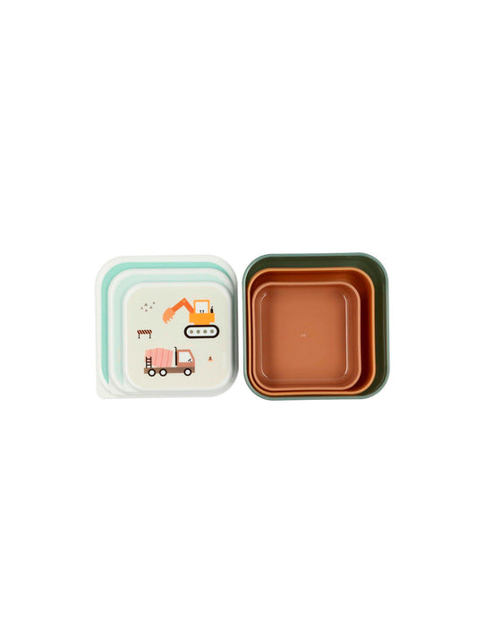 3 TUPPER - CAJA DE ALMUERZO TRUCKS Tutete KIDSME