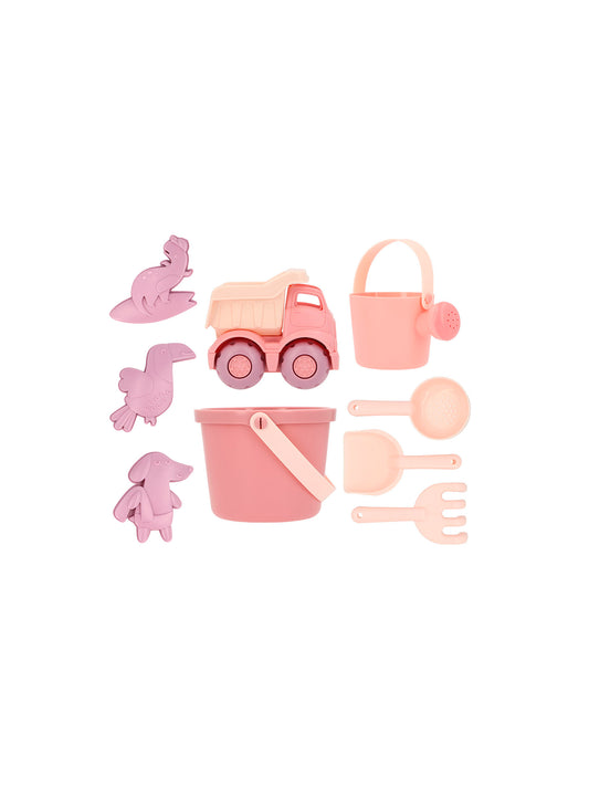 SET DE PLAYA CON CAMIÓN OLD ROSE