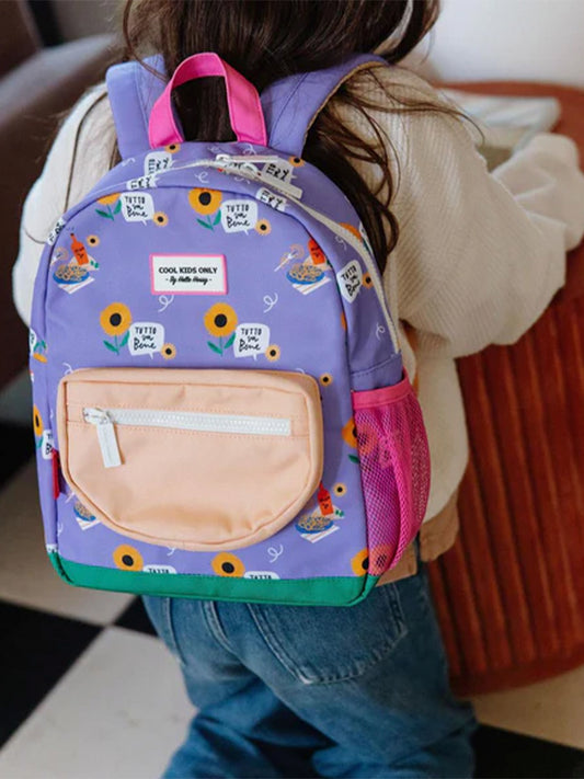 MOCHILA MINI PLÁSTICO RECICLADO SUNFLOWER Hello Hossy KIDSME
