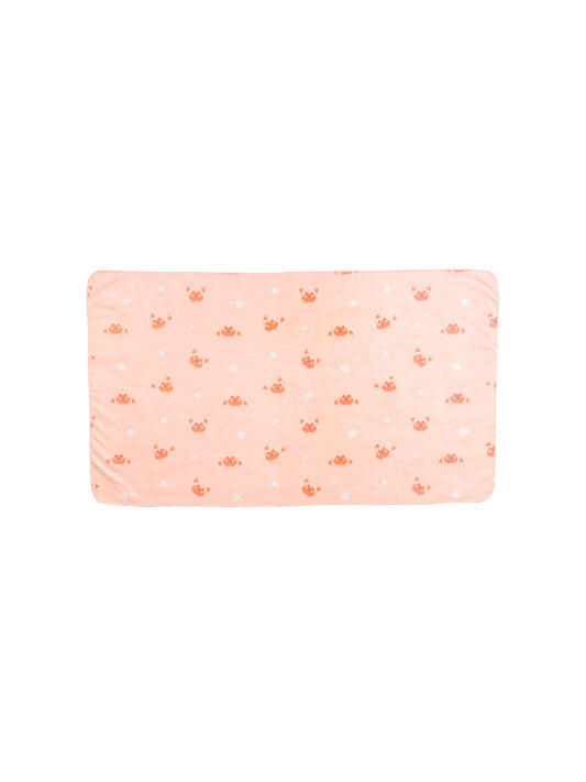 TOALLA MICROFIBRA CRAB CORAL Monneka KIDSME