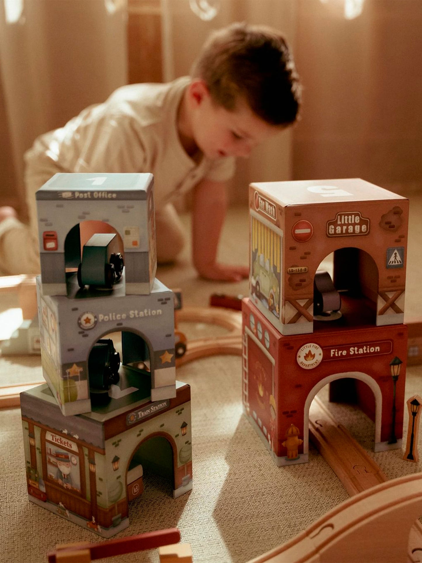 CUBOS APILABLES CIUDAD CON COCHES