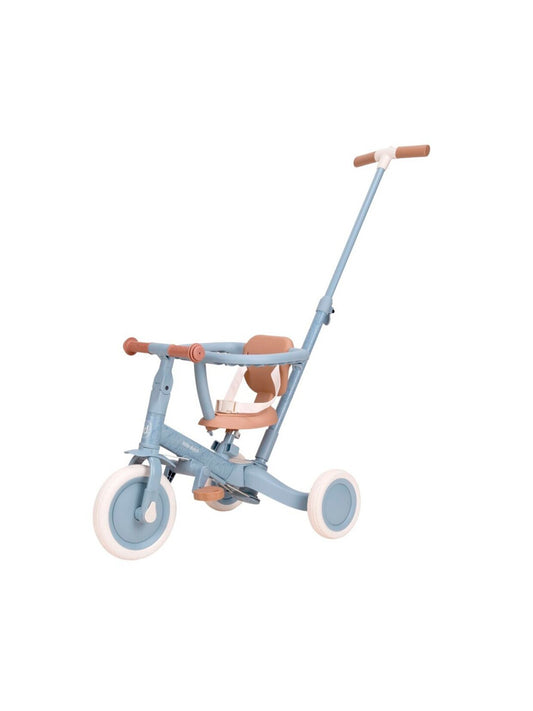 TRICICLO CON BARRA EVOLUTIVO SAFARI AZUL Little dutch KIDSME