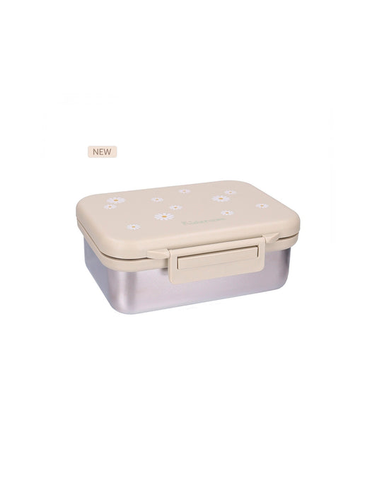 TUPPER-CAJA ALMUERZO ACERO INOX FLORES