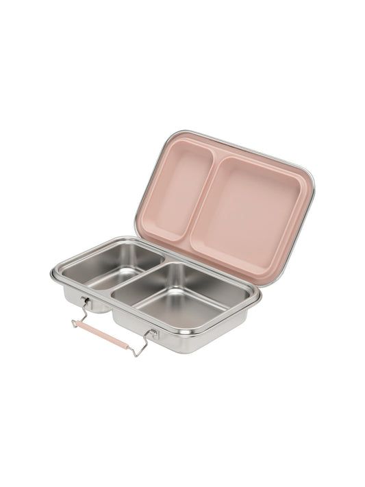 TUPPER ACERO INOX HAPS BOX BLUSH 2 COMPARTIMENTOS HAPS Nordic KIDSME