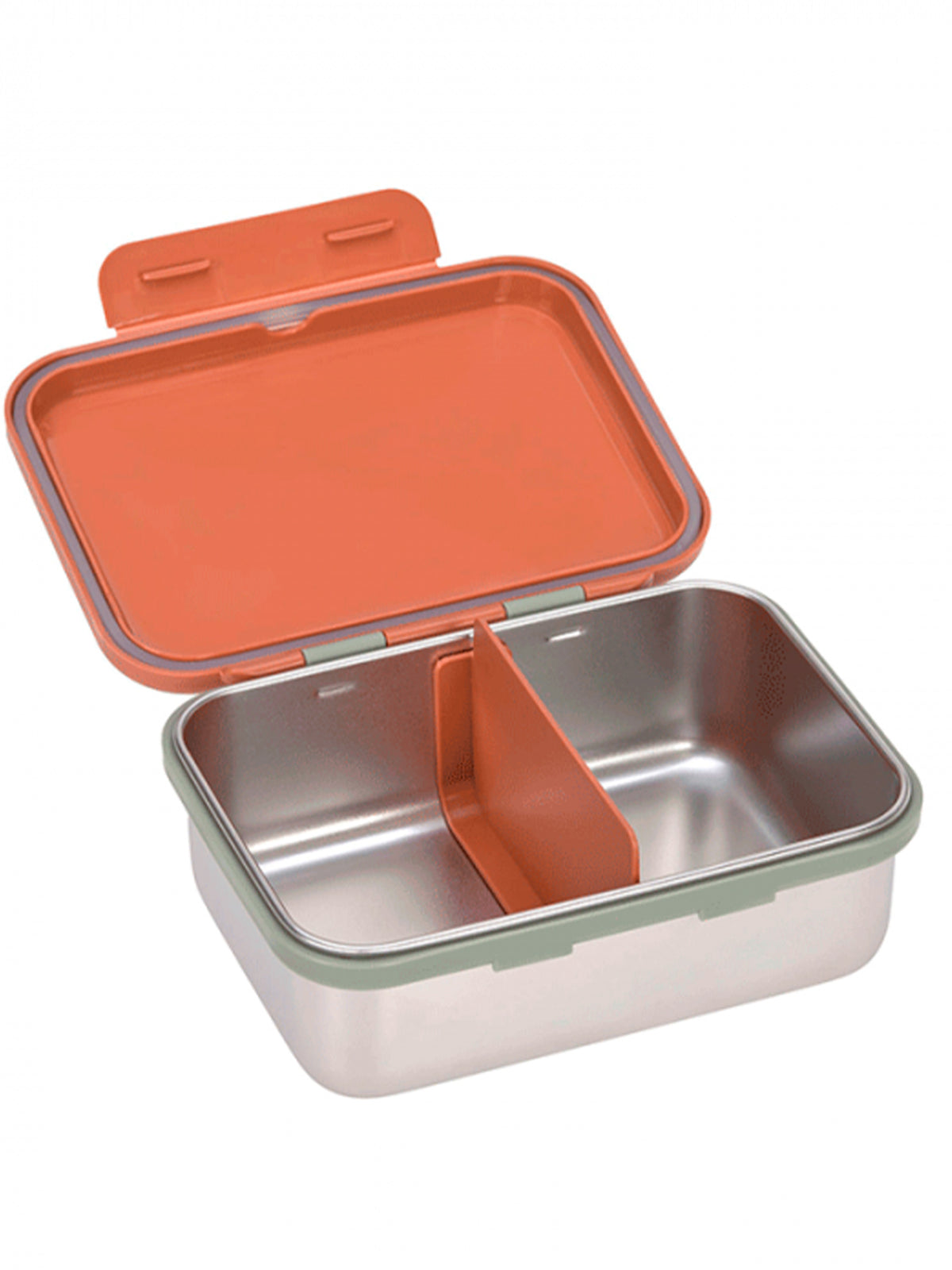 TUPPER-CAJA ALMUERZO ACERO INOX HAPPY PRINT CARAMEL Lassig KIDSME