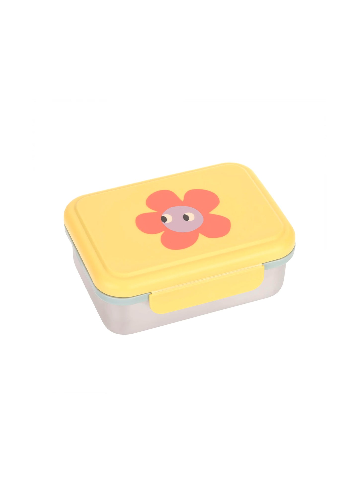 TUPPER-CAJA ALMUERZO ACERO INOX HAPPY FLOWERS Lassig KIDSME