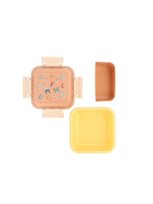 TUPPER-CAJA ALMUERZO GRANDE FUNNY LETTERS Tutete KIDSME