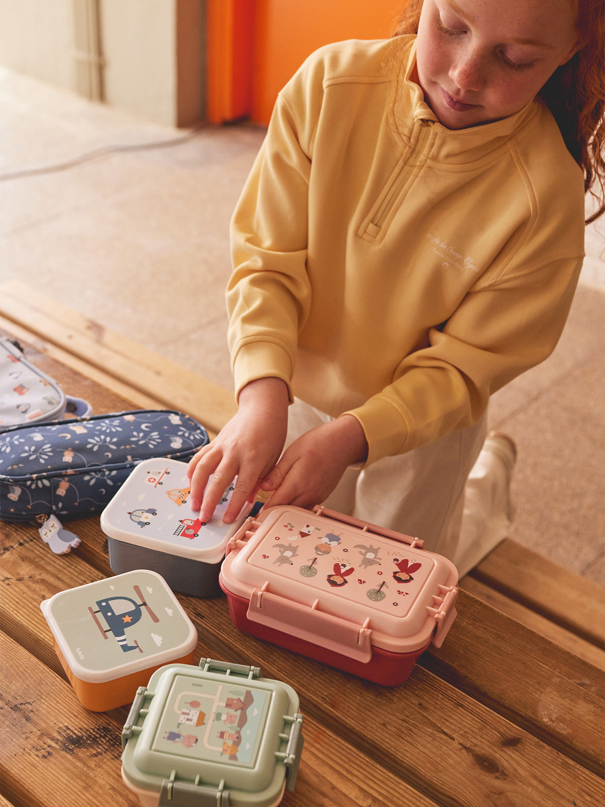 TUPPER-CAJA ALMUERZO BENTO GEOMETRIC NATURE Tutete KIDSME