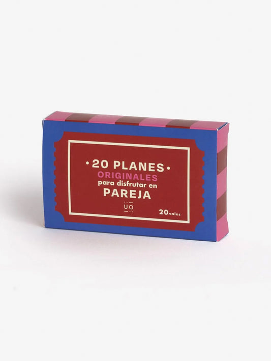 VALES "20 PLANES ORIGINALES PARA PAREJAS"