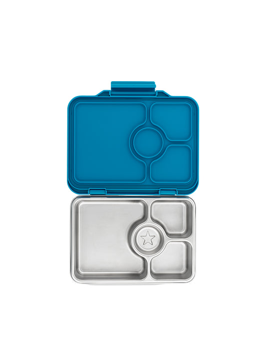 YUMBOX PRET ACERO INOX 4 SECCIONES AZUL Yumbox KIDSME