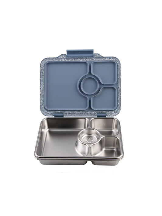 YUMBOX PRET ACERO INOX 4 SECCIONES GLITTER PARIS Yumbox KIDSME