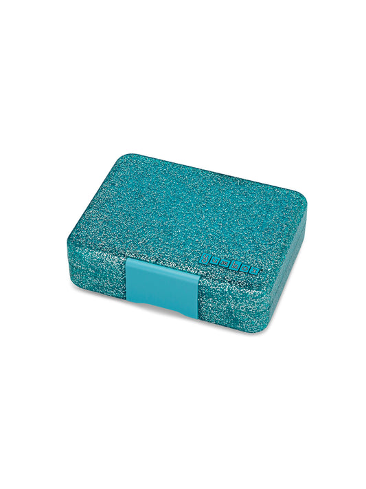 YUMBOX SNACK 3 SECCIONES AQUA GLITTER Yumbox KIDSME