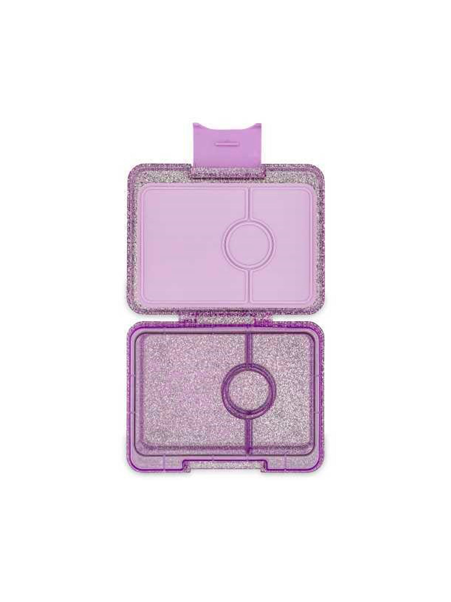 YUMBOX SNACK 3 SECTIONS AQUA GLITTER