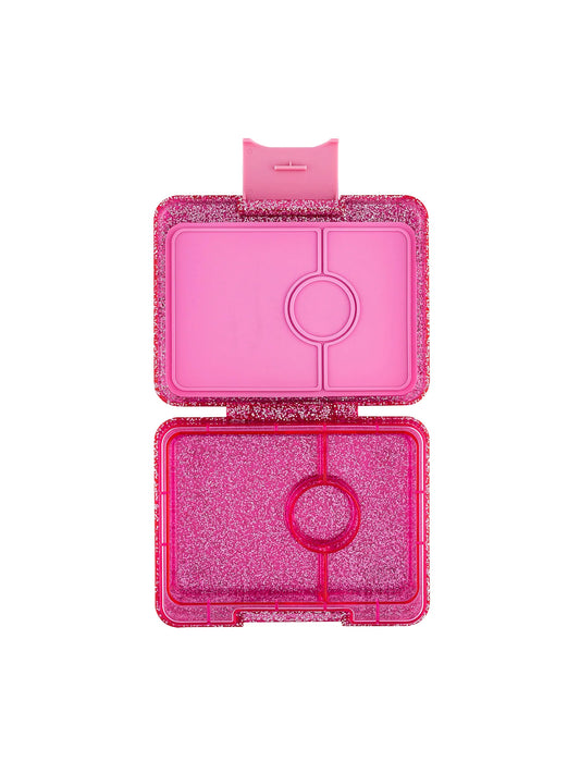 YUMBOX SNACK 3 SECCIONES PINK GLITTER Yumbox KIDSME