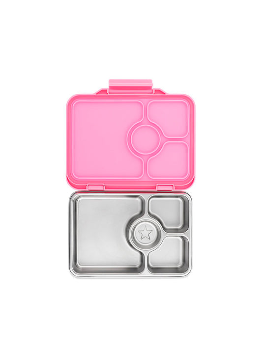 YUMBOX PRET ACERO INOX 4 SECCIONES ROSA