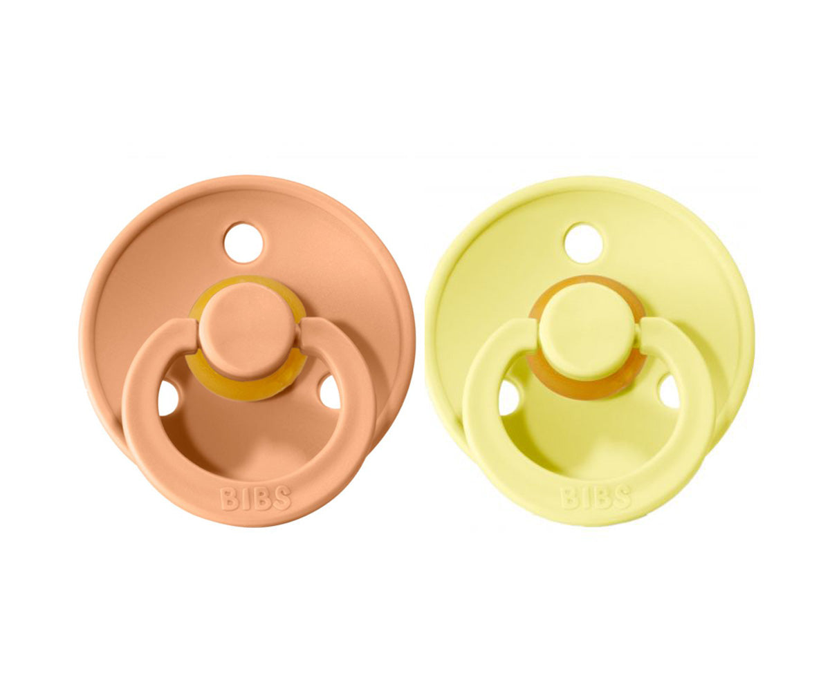 PACK 2 CHUPETES BIBS PEACH SUNSET-SUNSHINE 2 TALLAS BIBS KIDSME