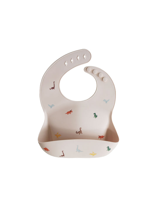 BABERO SILICONA DINOSAURIOS Mushie KIDSME