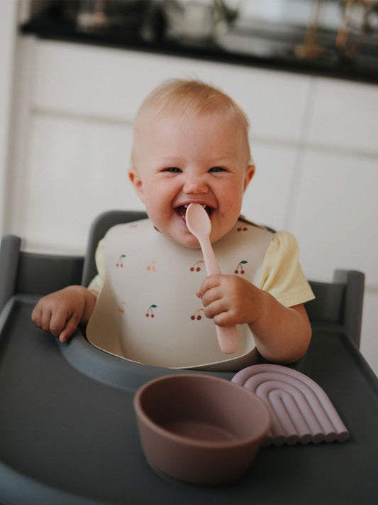 CUCHARAS BABY BLUSH/SHIFTING SAND Mushie KIDSME