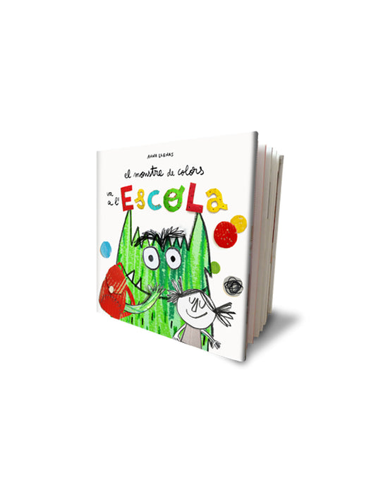 LIBRO EL MONSTRE DE COLORS VA A L'ESCOLA Flamboyant KIDSME