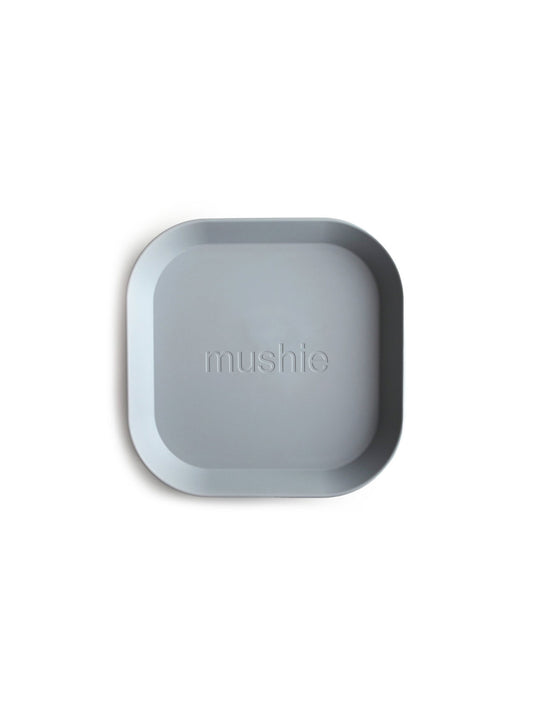 PLATOS VAJILLA CUADRADOS CLOUD Mushie KIDSME