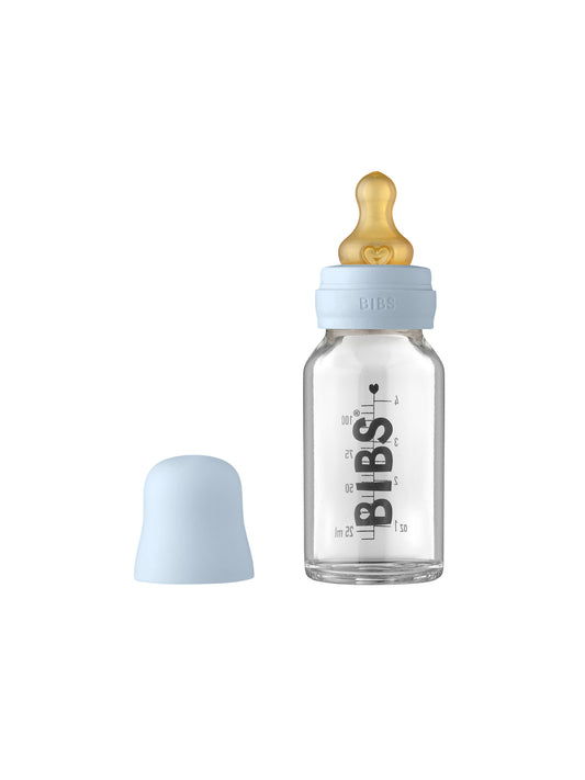 BIBERÓN CRISTAL BABY BLUE 2 MEDIDAS BIBS KIDSME