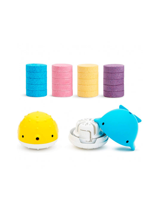 2 JUGUETES COLOR BUDDIES CON BOMBAS DE BAÑO Munchkin KIDSME