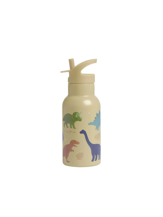 BOTELLA TÉRMICA ACERO DINOSAURS 350 ml. A little lovely company KIDSME