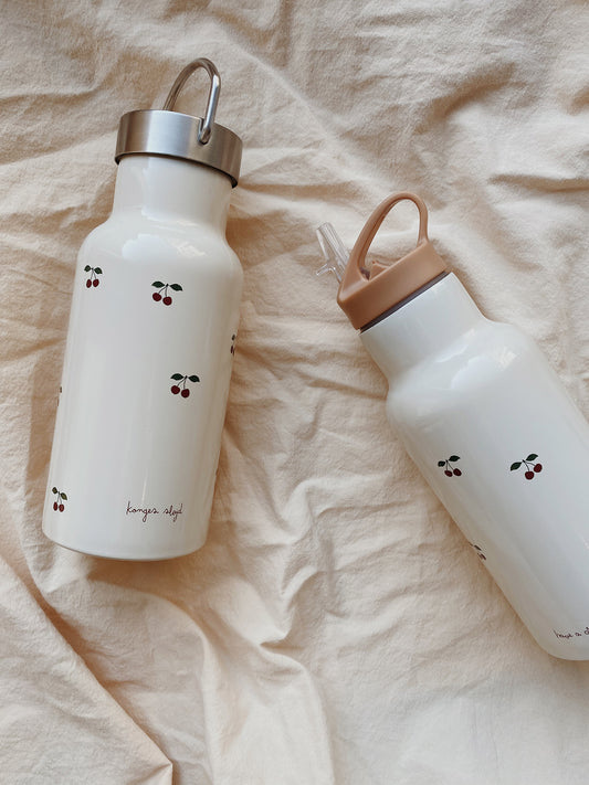 BOTELLA TÉRMICA CHERRY 2 TAPONES Konges Slojd KIDSME