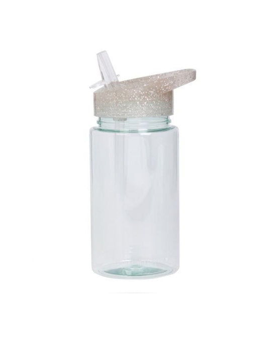 BOTELLA GLITTER PLATA A little lovely company KIDSME