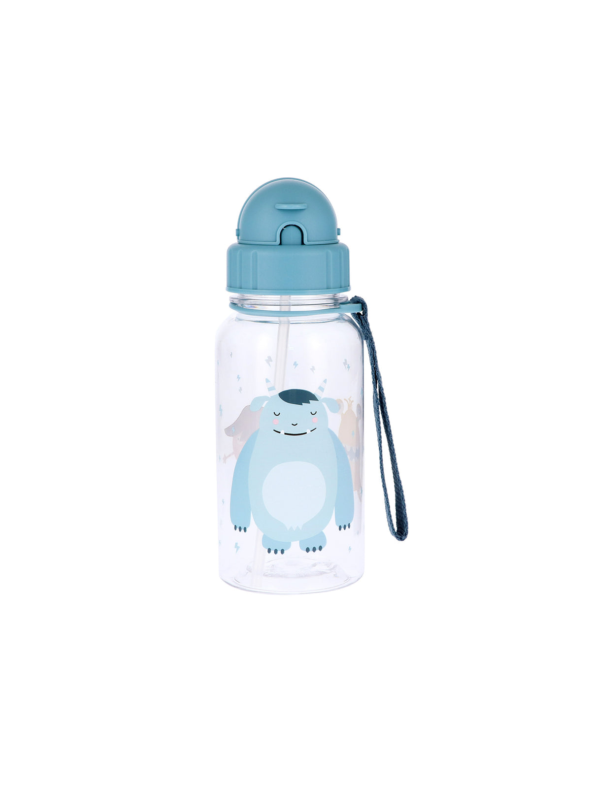 BOTELLA DE PLÁSTICO PAJITA LITTLE MONSTERS Tutete KIDSME