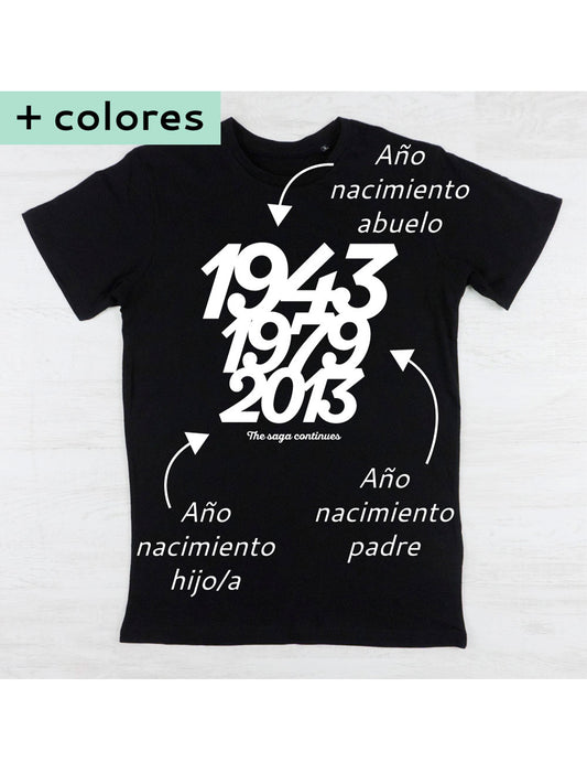 CAMISETA PARA PAPÁ 3 FECHAS Kidsme Store KIDSME