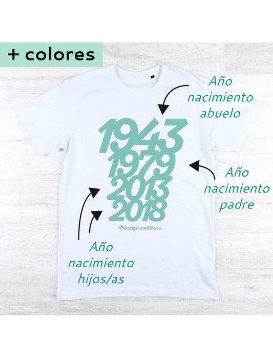 CAMISETA PARA PAPÁ 4 FECHAS Kidsme Store KIDSME
