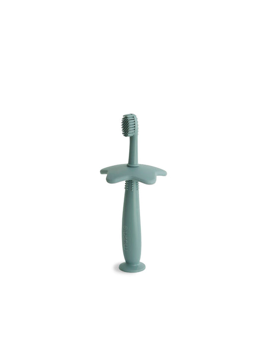 CEPILLO DIENTES SILICONA ESTRELLA CAMBRIDGE BLUE Mushie KIDSME